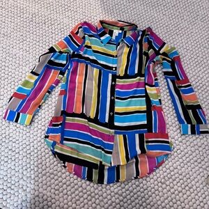 Spense Multicolor Striped Blouse NWOT - Large